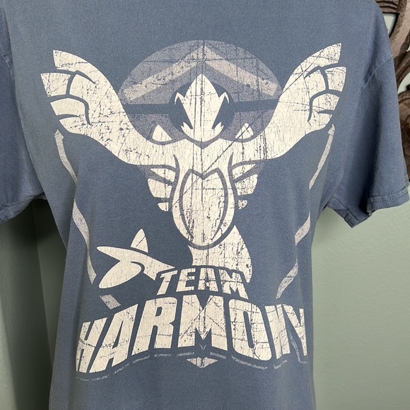 Vintage powder blue Team Harmony Pokémon Go shirt size Medium - Picture 5 of 13